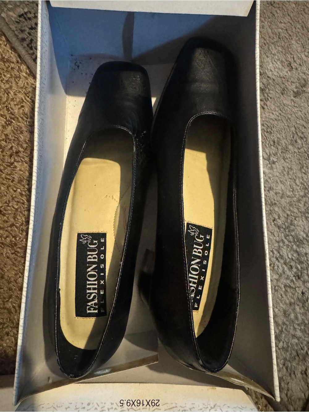 Fashion Bug Black Women's Square-Toe Slip-On Flats